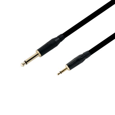 3m профессиональный аудио кабель 3.5 mm mono - Jack 6.3 mm mono Amphenol Gold Кабели minijack 3.5 mm mono - Jack 6.3 mm mono (ins4)
