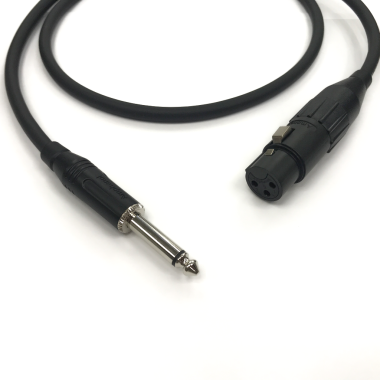Кабель XLR female - Jack 6.3 mm mono Amphenol 1m Готовые Custom кабели