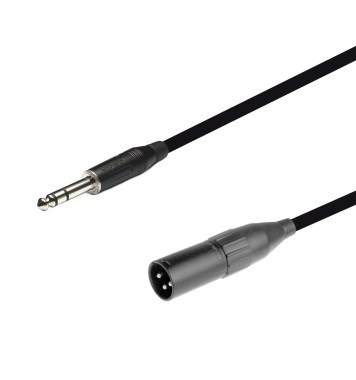 2м профессиональный балансный аудио кабель Amphenol Jack 6.3 mm TRS - XLR male Кабели Jack 6.3 mm TRS - XLR male (mon3)