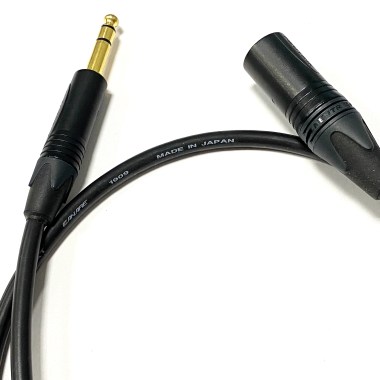 Кабель Jack 6.3 mm TRS - XLR male Neutrik Gold 1m Готовые Custom кабели