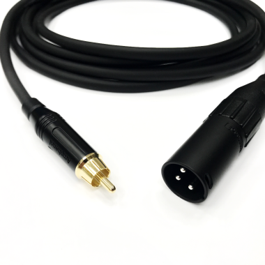 0,5м профессиональный аудио кабель Amphenol RCA male - XLR male Кабели RCA male - XLR male (mon5)