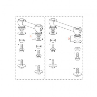 Tama MTL60BN LUG FOR S.L.P. w/RUBBER PLATE Black NICKEL Аксессуары для ударных