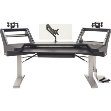 Argosy Halo-K-E2-XC-B-S Halo K Height Adj Ultimate-HaloK,2Shelves,Pr 160 SpkrPlatform,KybdTray,D8 MonitorArm, CPU Shelf Различное Музыкальное Оборудование