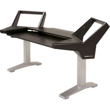 Argosy Halo-K-B-S Halo Keyboard Desk w/Black End Panels and Silver Legs Различное Музыкальное Оборудование