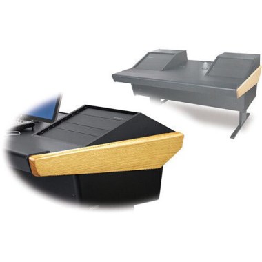 Argosy Universal 70-70V2R1000-B-O w/25" Flat Desk Insert, 2)VR1000 Rack units & Oak End Panels Различное Музыкальное Оборудование