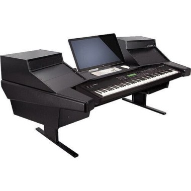 Argosy D15K-DR825-B-B Dual 15K Keyboard Workstation w/825 Rack Modules and Black End Panels Различное Музыкальное Оборудование
