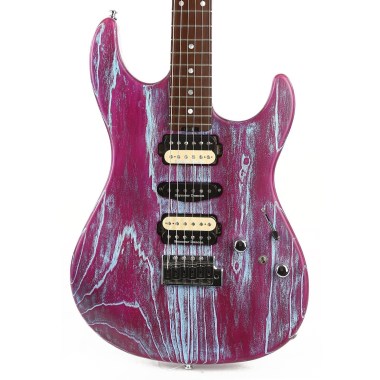 ESP Originals Japan Snapper-AS/M-BR Driftwood Indigo Purple w/Blue Filler Различное Музыкальное Оборудование
