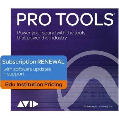 AVID Pro Tools 1-Year Subscription RENEWAL - Edu Institution  (Electronic Delivery) Различное Музыкальное Оборудование