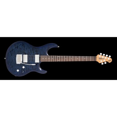 Music Man BFR Luke 3 HH - Blueberry Quilt - Figured Roasted Maple/Rosewood - No Pickguard Различное Музыкальное Оборудование