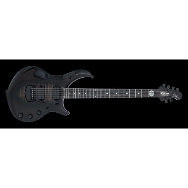 Music Man Majesty 7 - Black Knight - Ebony - No Pickguard Различное Музыкальное Оборудование