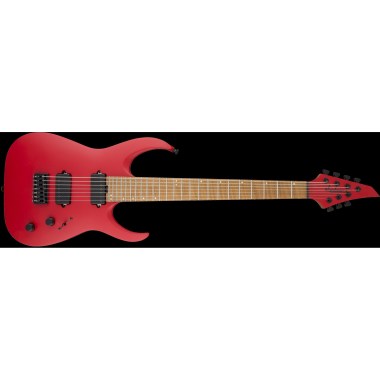Jackson USA Signature Misha Mansoor Juggernaut HT7, Caramelized Flame Maple Fingerboard, Satin Red Различное Музыкальное Оборудование