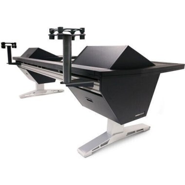 Argosy SPME-AP200-11-B-Pair Pair Speaker Mounts w/Aperta200 Platform 7.8"w x 10" and Eclipse Rail Mount Assembly, in Black Различное Музыкальное Оборудование