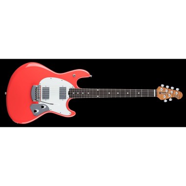 Music Man StingRay Guitar HH Trem - Coral Red - Figured Roasted Maple/Rosewood - Parchment Различное Музыкальное Оборудование