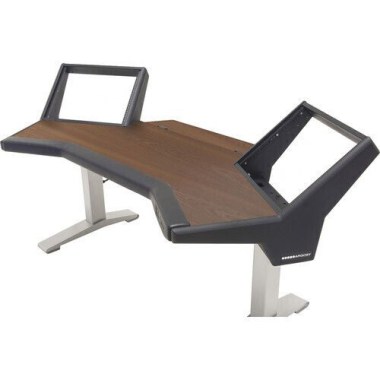 Argosy Halo-K-E2-B-M-S Halo Keyboard Height Adjustable Desk w/Mah Desk Top, Black EPs, Silver Legs Различное Музыкальное Оборудование