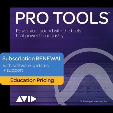 AVID Pro Tools 1-Year Subscription RENEWAL Education (Electronic Delivery) Различное Музыкальное Оборудование