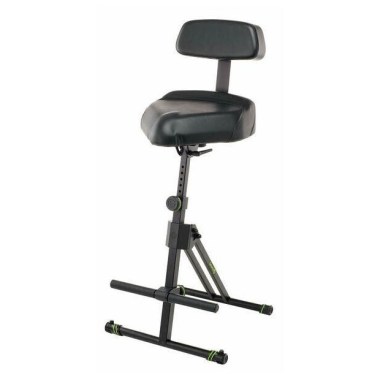 Gravity FM SEAT1 BR - Height Adjustable Stool with Foot and Backrest Различное Музыкальное Оборудование