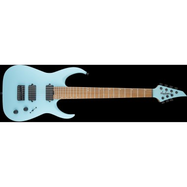Jackson USA Signature Misha Mansoor Juggernaut HT7, Caramelized Flame Maple Fingerboard, Satin Daphne Blue Различное Музыкальное Оборудование