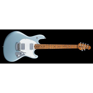 Music Man StingRay Guitar HH Trem - Firemist Silver - Figured Roasted Maple/Maple - Parchment Различное Музыкальное Оборудование