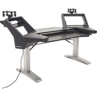 Argosy Halo-K-E2-L-B-T-S Halo Keyboard Height Adj Plus, 2 Rack Shelves, Pair 160 Speaker Platforms,w/Black top, Silver Legs Различное Музыкальное Оборудование