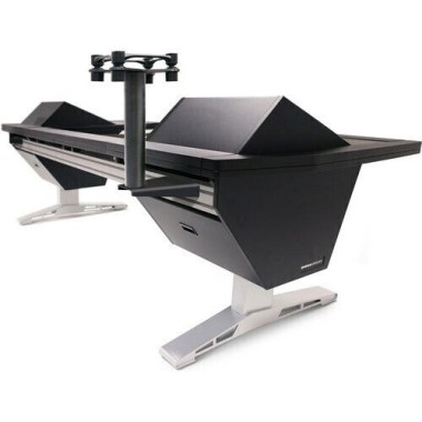 Argosy SPME-AP200-11-B-Single Single Speaker Mount w/Aperta200 Platform 7.8"w x 10"d and Eclipse Rail Mount Assembly, in Black Различное Музыкальное Оборудование