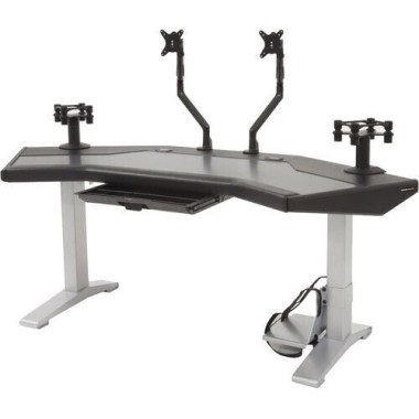 Argosy Halo-G-XC-B-T-S Halo G Ultimate,Halo G w/Black Desktop, 160 Speaker Mounts, Acc Drawer, 2) D8 Monitor Arms, CPU Shelf Различное Музыкальное Оборудование