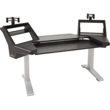Argosy Halo-K-L-B-T-S Halo Keyboard Plus Desk, 2 rack shelves, 160 Speaker Platforms, Black Top&Silver Legs Различное Музыкальное Оборудование