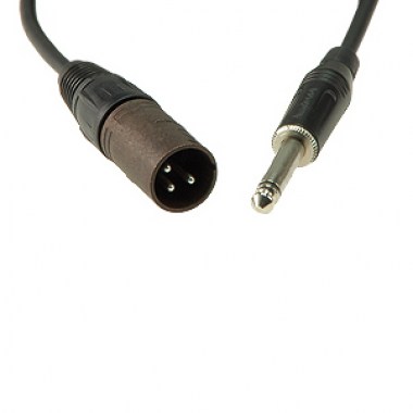 Патч кабель Jack 6.3 mm mono - XLR male Amphenol Короткие патч кабели и переходники