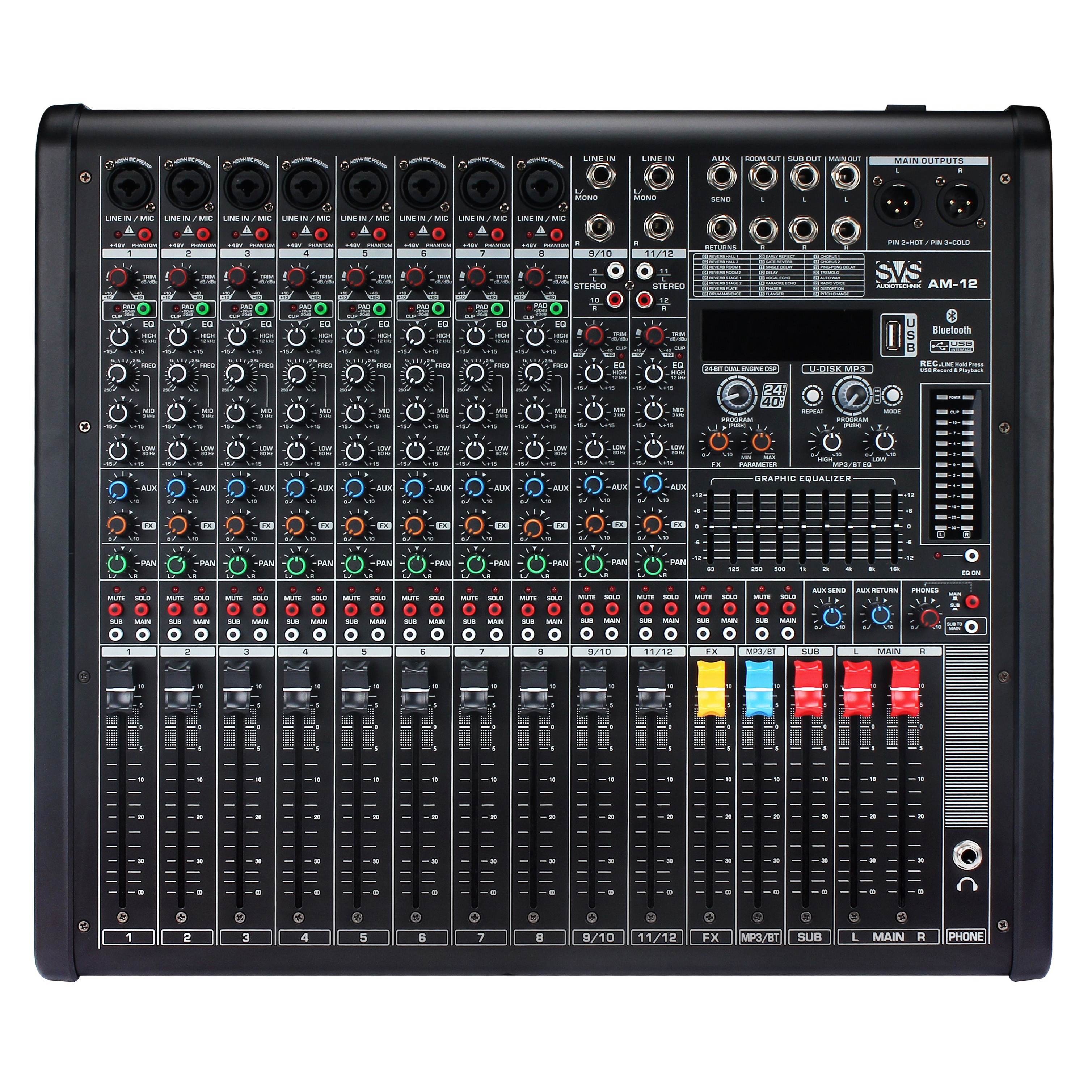 SVS Audiotechnik mixers AM-12 Аналоговые микшеры