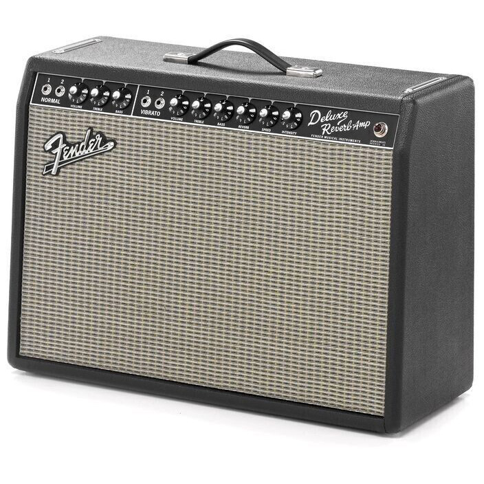 Fender '65 Deluxe Reverb 1x12" 22-watt tube combo amp - black Fender '65 Deluxe Reverb 1x12" 22-watt tube combo amp - black Различное Музыкальное Оборудование