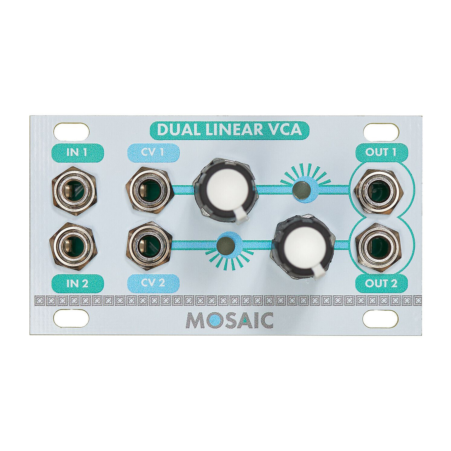 Mosaic 1U Dual Linear VCA Различное Музыкальное Оборудование