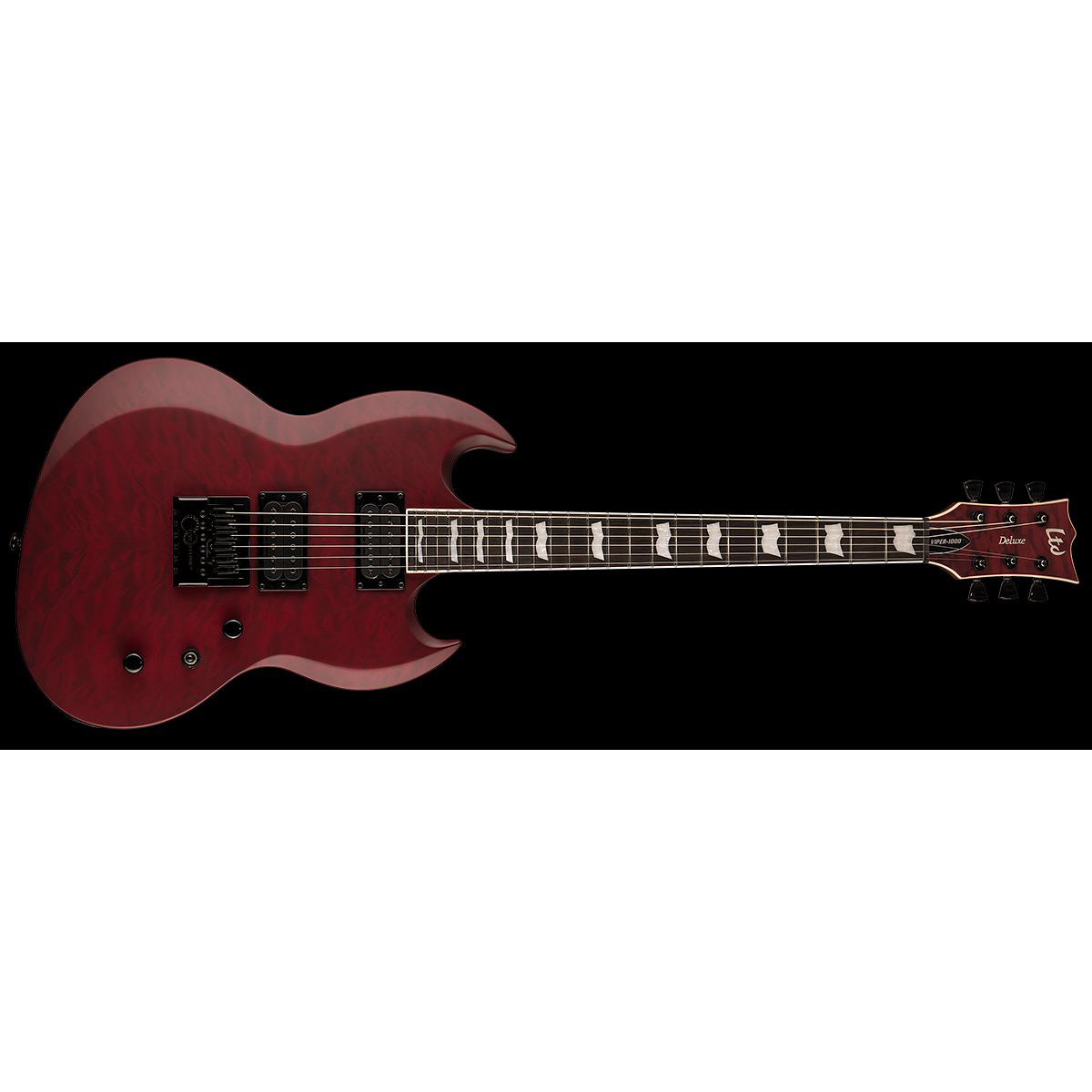ESP LTD VIPER-1000 EVERTUNE SEE THRU Black Cherry Satin Различное Музыкальное Оборудование