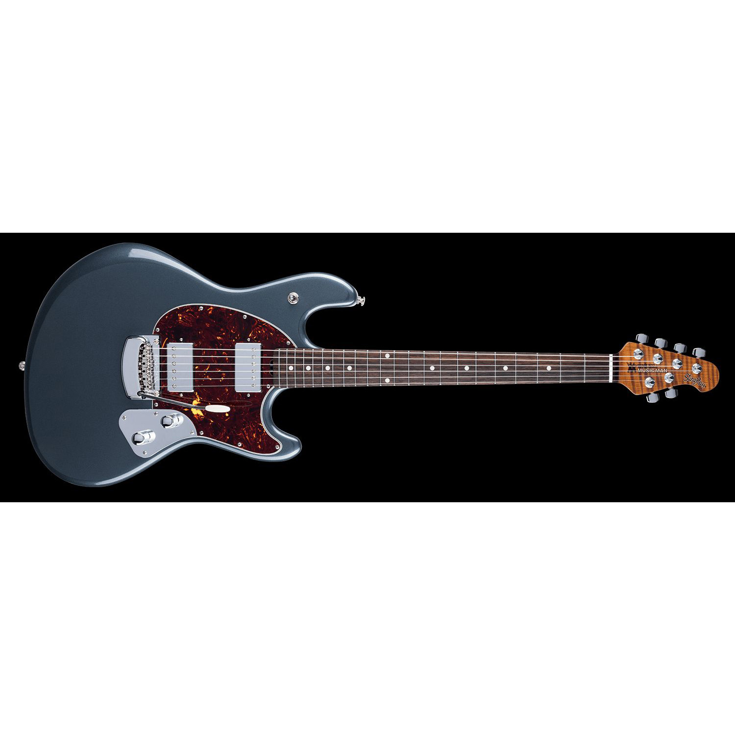 Music Man StingRay Guitar HH Trem - Charcoal Frost - Figured Roasted Maple/Rosewood - Shell Music Man StingRay Guitar HH Trem - Charcoal Frost - Figured Roasted Maple/Rosewood - Shell Различное Музыкальное Оборудование