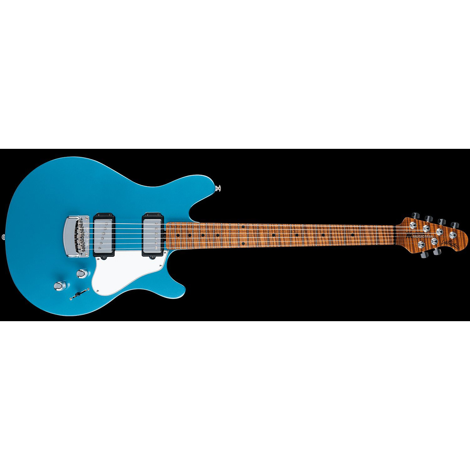 Music Man Valentine STD - Toluca Lake Blue - Figured Roasted Maple/Maple - White Music Man Valentine STD - Toluca Lake Blue - Figured Roasted Maple/Maple - White Различное Музыкальное Оборудование
