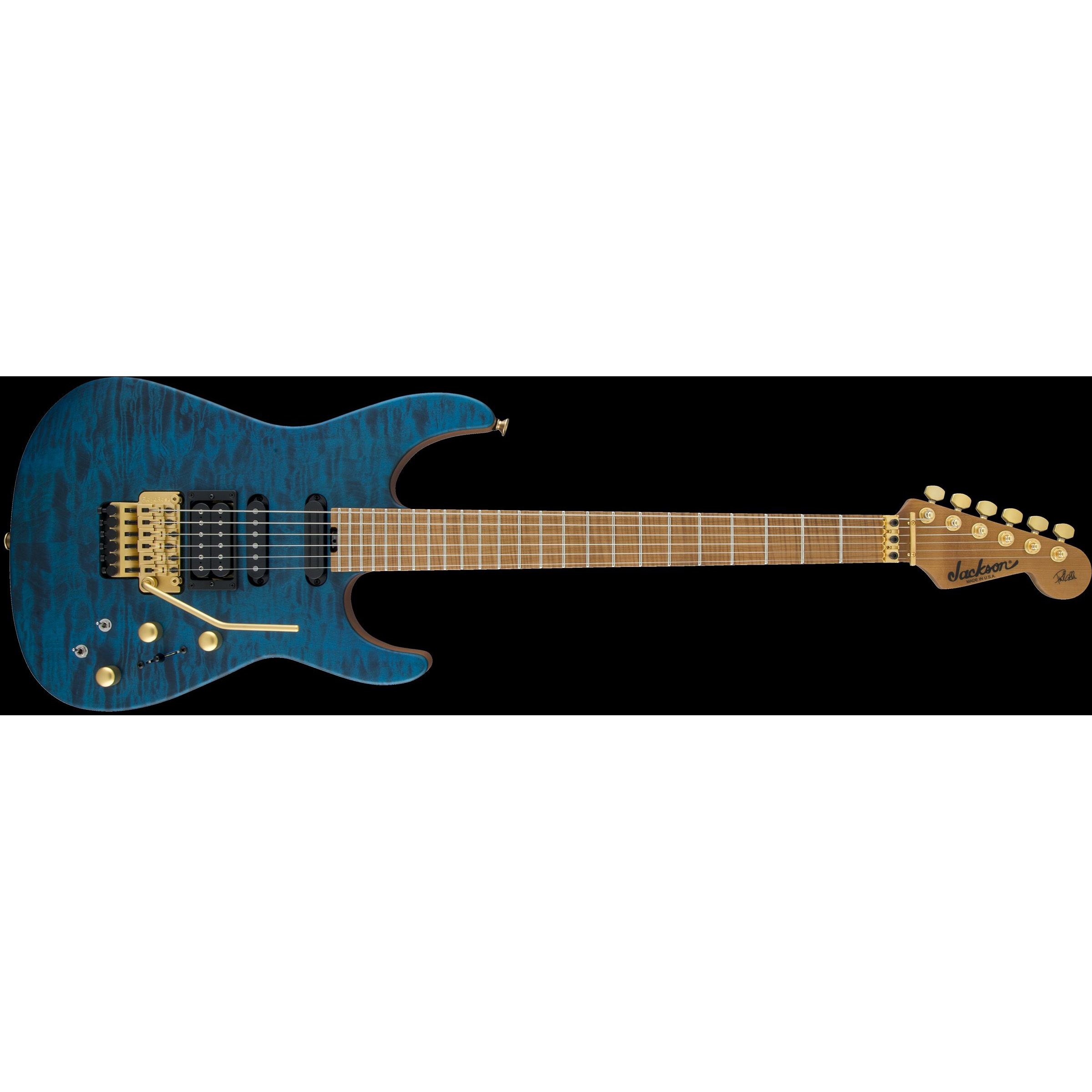 Jackson USA Signature Phil Collen PC1 Satin Stain, Caramelized Flame Maple Fingerboard, Satin Transparent Blue Jackson USA Signature Phil Collen PC1 Satin Stain, Caramelized Flame Maple Fingerboard, Satin Transparent Blue Различное Музыкальное Оборудование