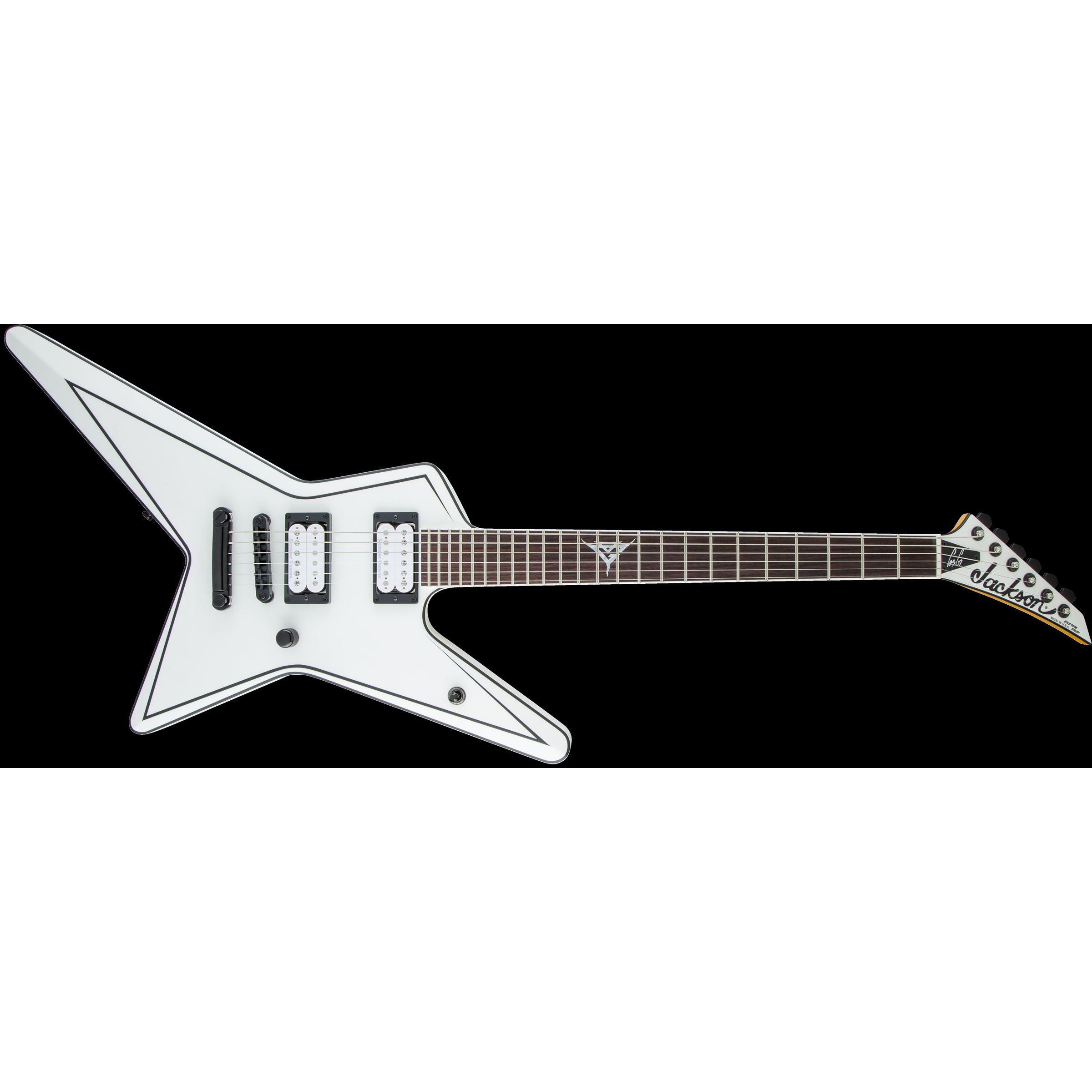 Jackson USA Signature Gus G. Star, Rosewood Fingerboard, Satin White with Black Pinstripes (Gus G. Logo at 12th Fret) Jackson USA Signature Gus G. Star, Rosewood Fingerboard, Satin White with Black Pinstripes (Gus G. Logo at 12th Fret) Различное Музыкальное Оборудование