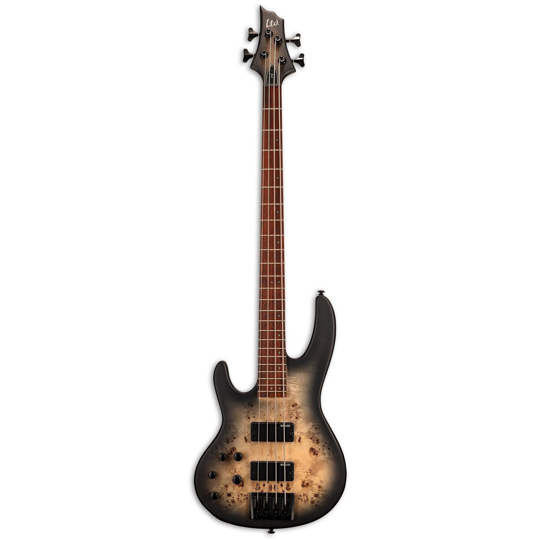 ESP LTD D-4 Burled Poplar Black Natural Burst Satin Left-Handed Различное Музыкальное Оборудование