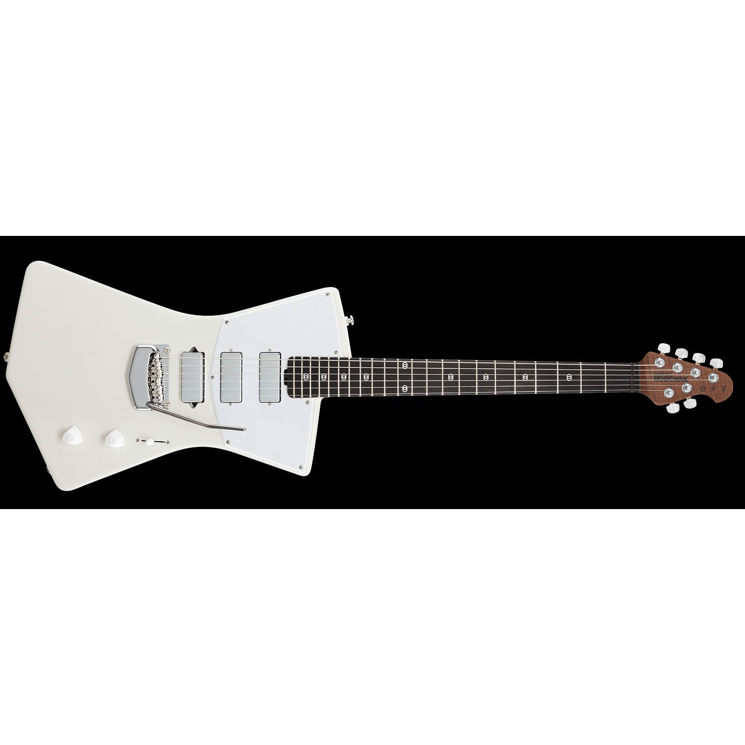 Music Man St. Vincent - Polaris White - Figured Roasted Maple/Ebony - White Различное Музыкальное Оборудование