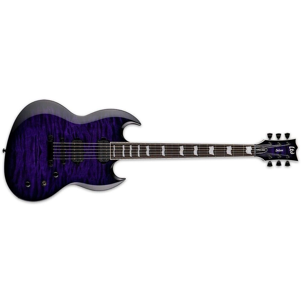 ESP LTD Viper-1000 Quilt Maple Top See Thru Purple Sunburst Left-Handed ESP LTD Viper-1000 Quilt Maple Top See Thru Purple Sunburst Left-Handed Различное Музыкальное Оборудование