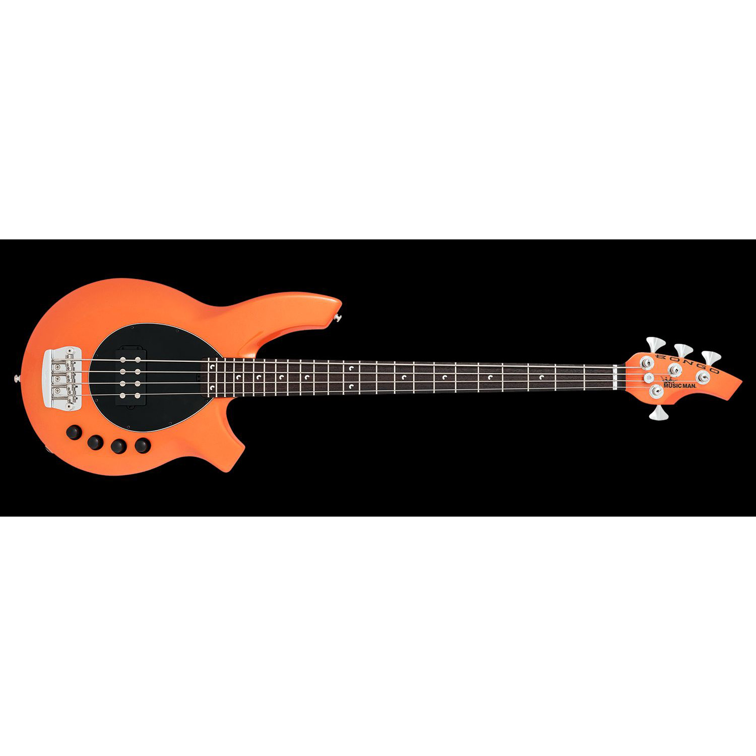 Music Man Bongo HH - Tangerine Pearl - Pau Ferro Lined Fretless - Black Music Man Bongo HH - Tangerine Pearl - Pau Ferro Lined Fretless - Black Различное Музыкальное Оборудование