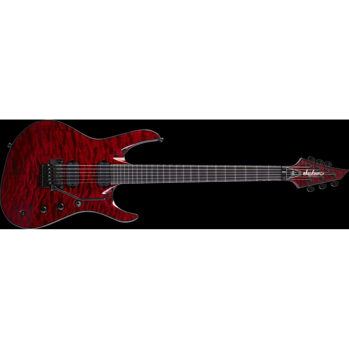 JACKSON Chris Broderick Soloist 6, Ebony Fingerboard, Trans Red, w/case Различное Музыкальное Оборудование