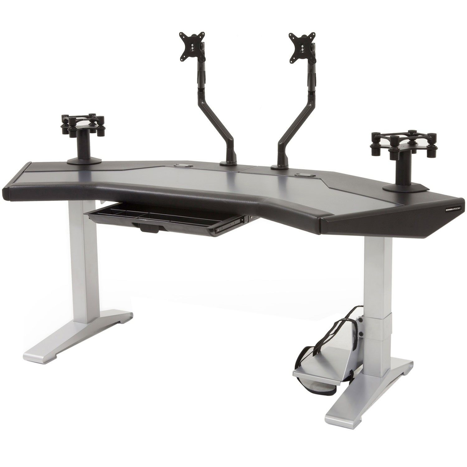 Argosy Halo-G-XC-B-S Halo G Ultimate (Halo G, Model 160 Speaker Mounts, Acc Drawer, 2) D8 Monitor Arms, CPU Shelf) Argosy Halo-G-XC-B-S Halo G Ultimate (Halo G, Model 160 Speaker Mounts, Acc Drawer, 2) D8 Monitor Arms, CPU Shelf) Различное Музыкальное Оборудование
