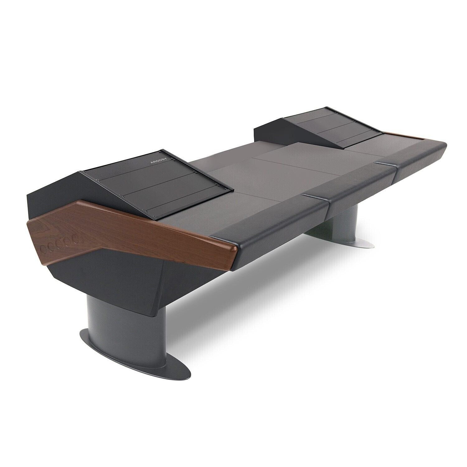Argosy Universal GV30-RR9-B-M-G w/56" Desk Surface, 2)9sp Racks, Mahogany EPs, Gunmetal Gray Legs Различное Музыкальное Оборудование