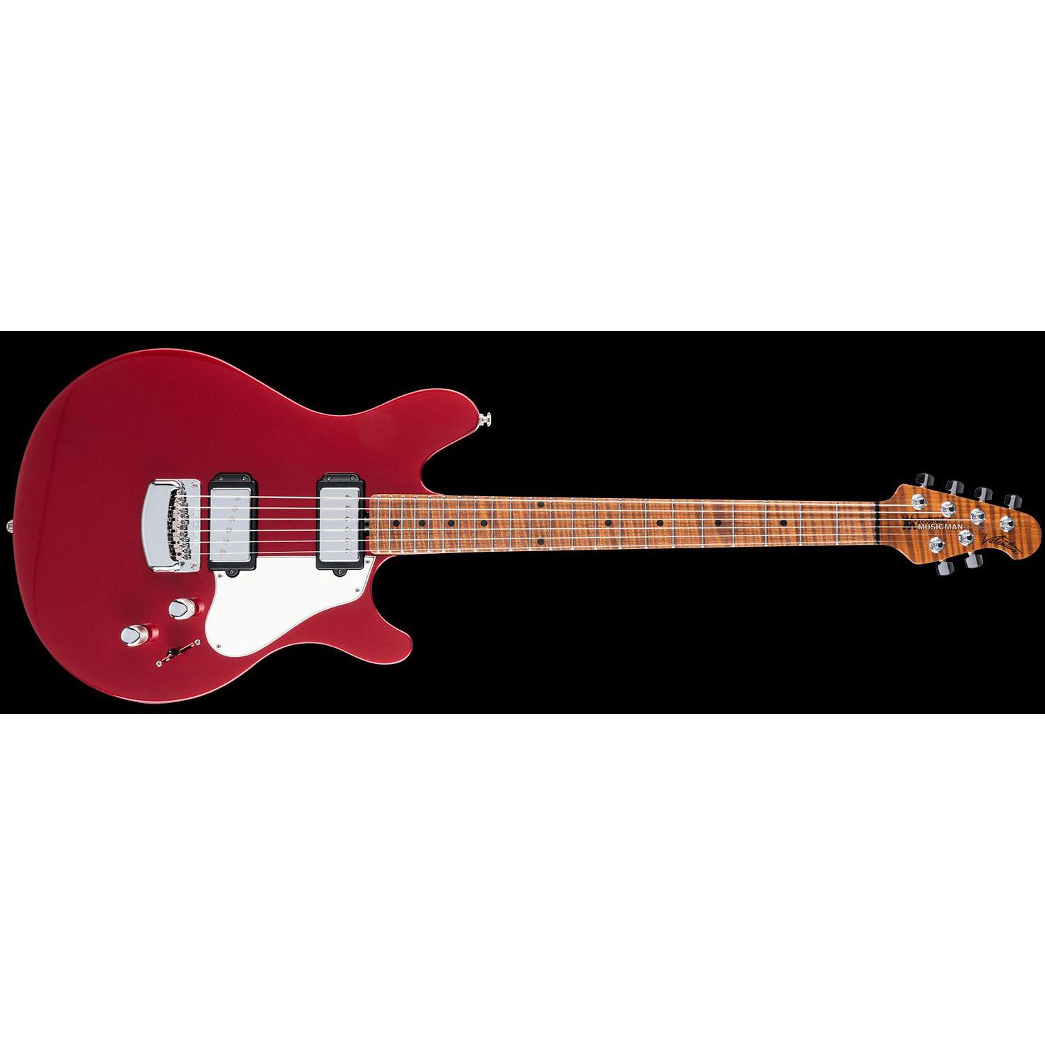 Music Man Valentine STD - Husker Red - Figured Roasted Maple/Maple - Parchment Music Man Valentine STD - Husker Red - Figured Roasted Maple/Maple - Parchment Различное Музыкальное Оборудование