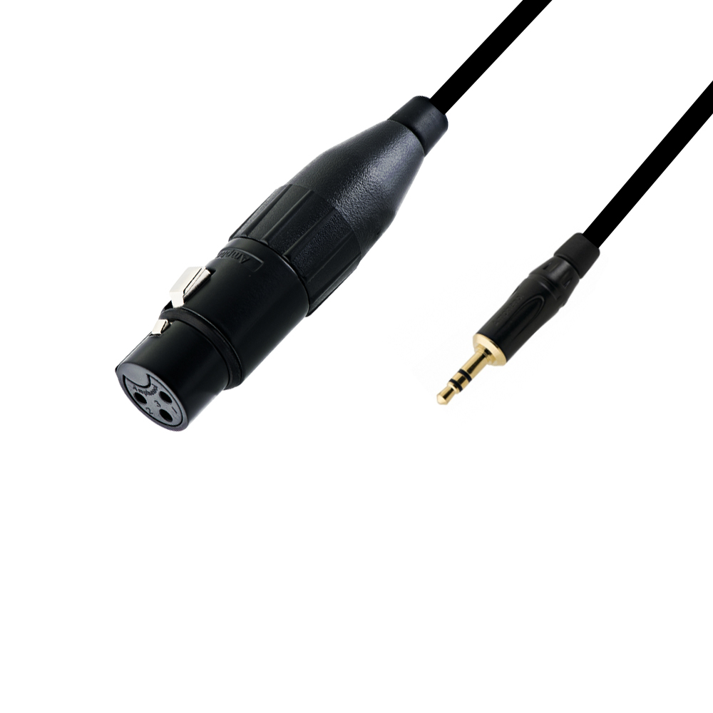 Кабель XLR female - 3.5 mm minijack TRS Amphenol 7м Кабель XLR female - 3.5 mm minijack TRS Amphenol 7м 4. XLR female - minijack 3.5 mm TRS