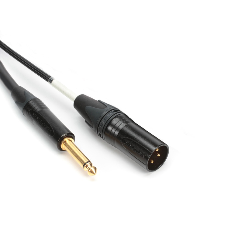 Кабель Jack 6.3 mm mono - XLR male Neutrik Gold 1m Кабель Jack 6.3 mm mono - XLR male Neutrik Gold 1m 2. Jack 6.3 mm mono - XLR male