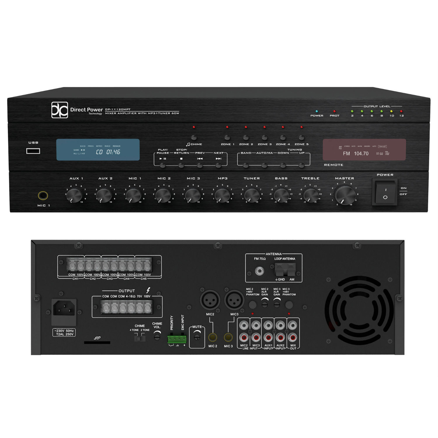 Direct Power Technology DP-1x120MPT Инсталляционные усилители мощности