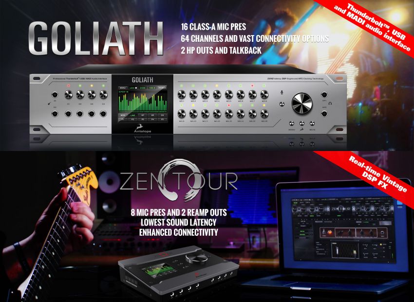 Zen Tour и Goliath - 2 новых аудиоинтерфейса от Antelope Audio!