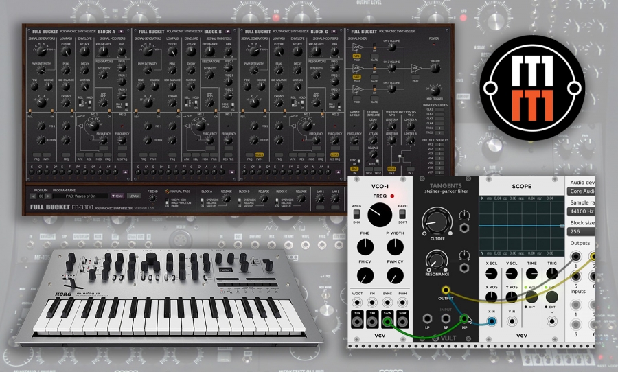 Бесплатные плагины - VCV Rack Steiner-Parker Filter, Full Bucket Music FB-3300 и библиотека пэтчей для Korg Monologue