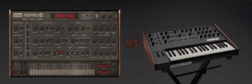 Сравнительный тест U-He Repro-1 и Sequential Circuits Pro-One (видео)