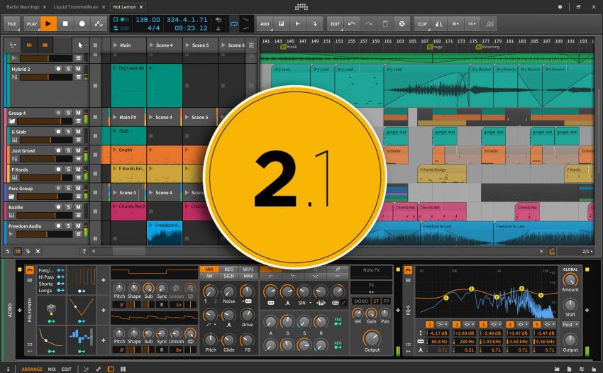 Обновление Bitwig Studio 2.1